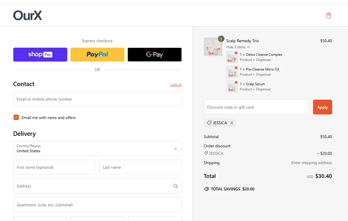 Discount coupon codes and promotional offers