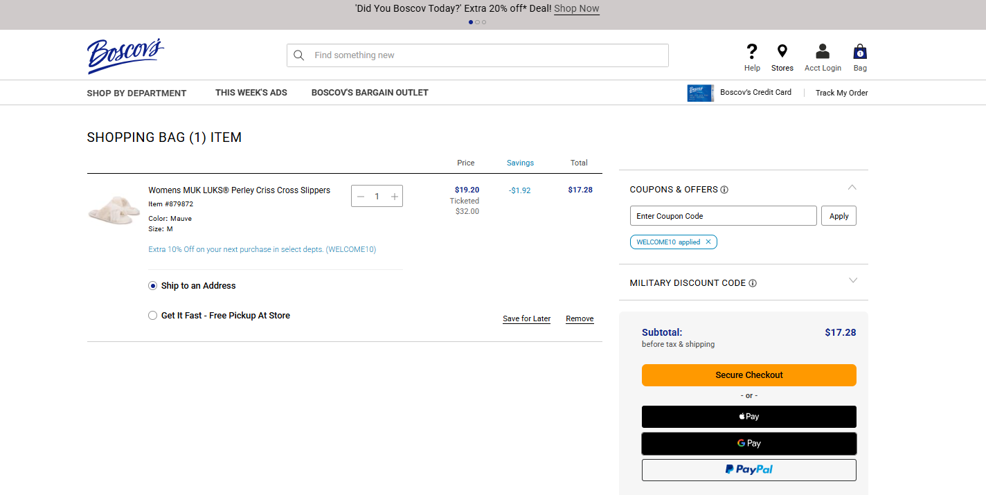 80% OFF Boscov's Coupon Codes - June 2025 Promo Codes
