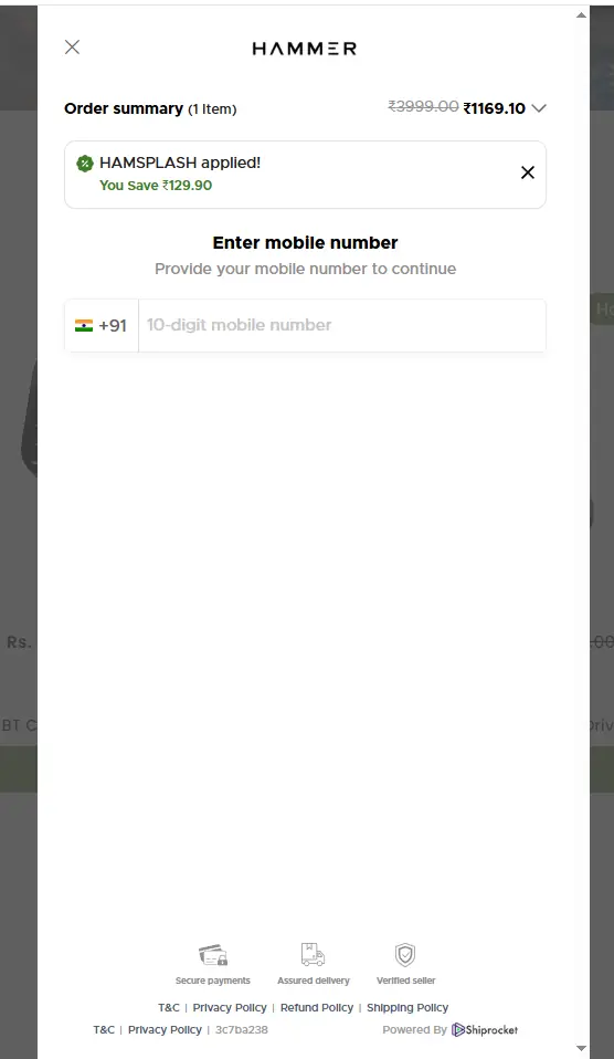 Hammer Online coupon code - tested and valid (undefined)