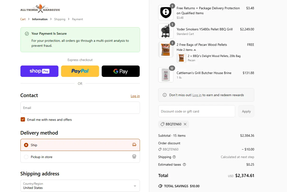 All Things Barbecue coupon code - tested and valid (undefined)