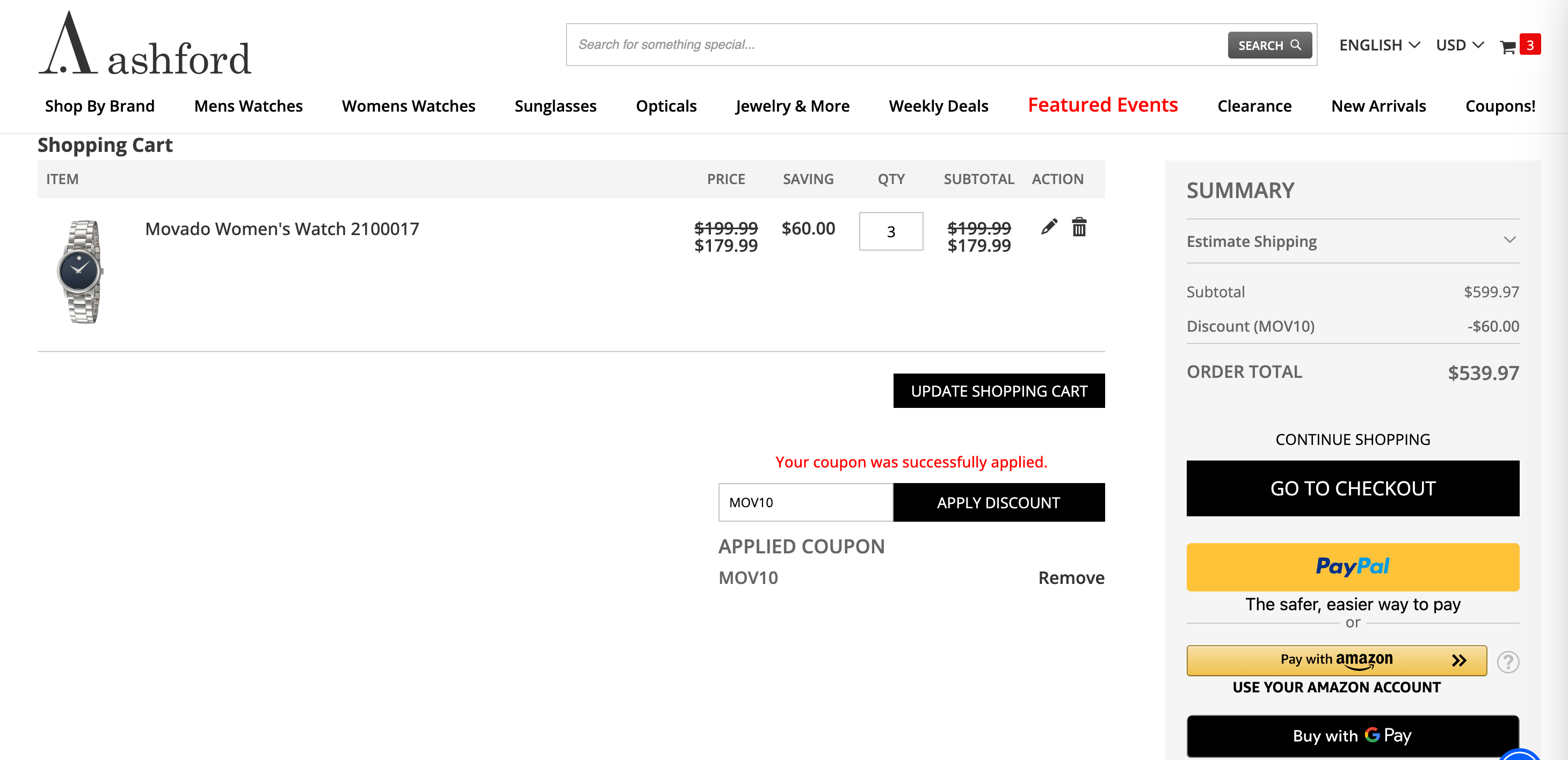 96% OFF Ashford Coupon Codes October 2025 Promo Codes