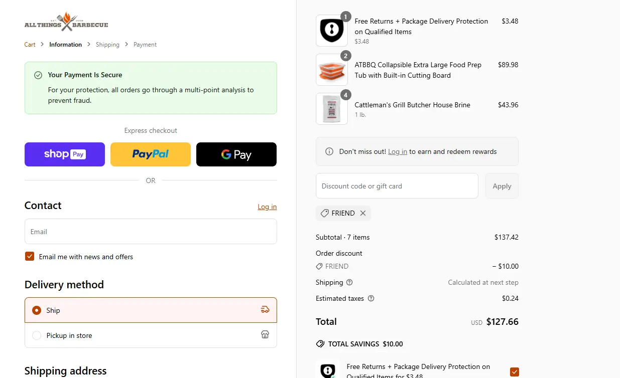 All Things Barbecue coupon code - tested and valid (undefined)
