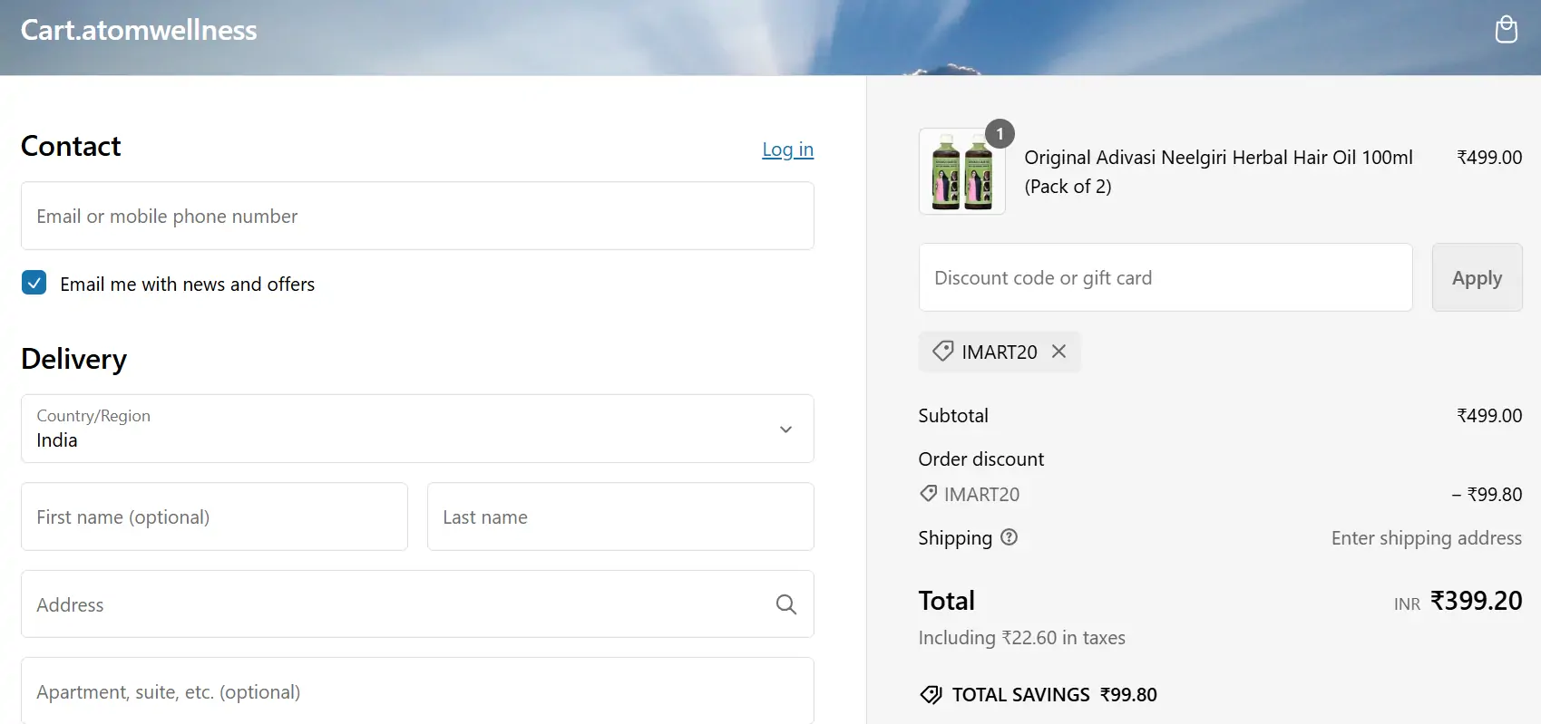 70% OFF Cart Atom Wellness Coupon Codes - January 2025 Promo Codes