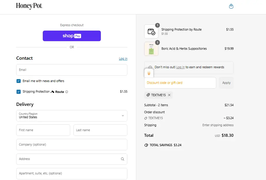 The Honey Pot coupon code - tested and valid (undefined)