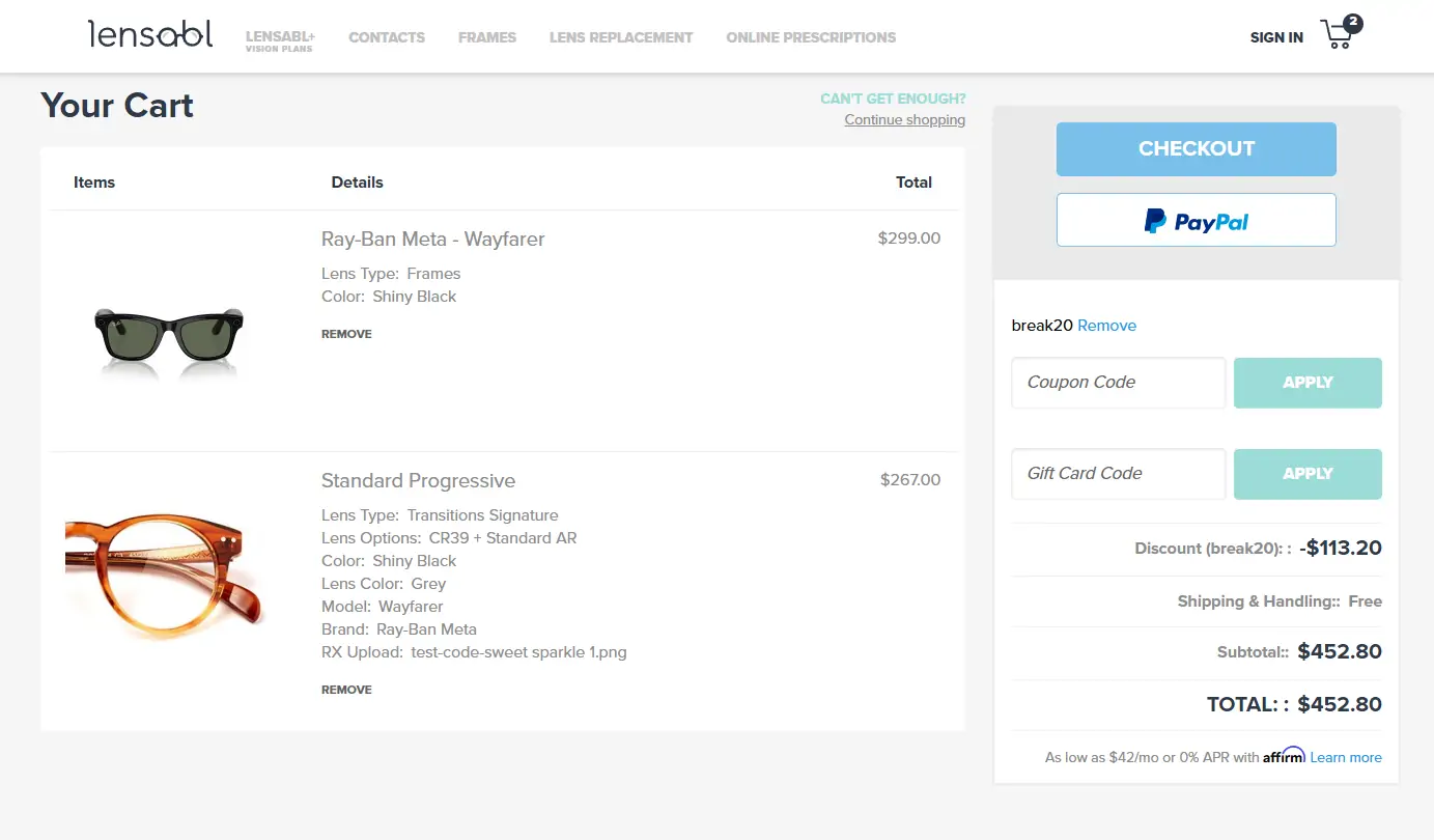 70% OFF Lensabl Coupon Codes - January 2025 Promo Codes