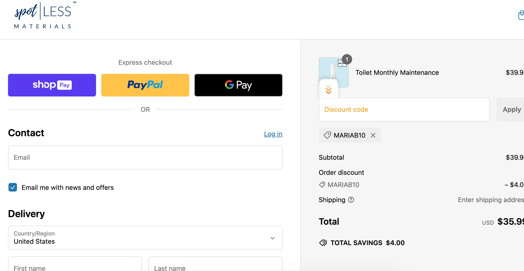 70% OFF Spotless Materials Coupon Codes - January 2025 Promo Codes